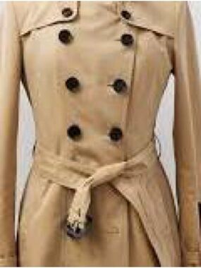 Burberry London Kensington Trench Coat, Size 2